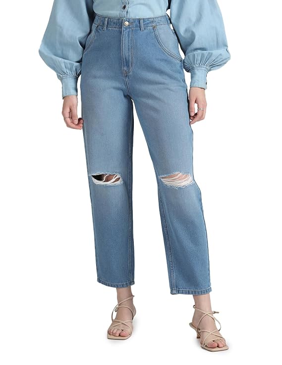 U.S. POLO ASSN. Women Mid Rise Slim Fit Jeans