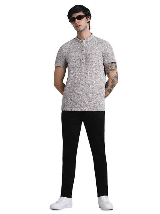 JACK & JONES Men's Regular Fit Mid Rise Jeans