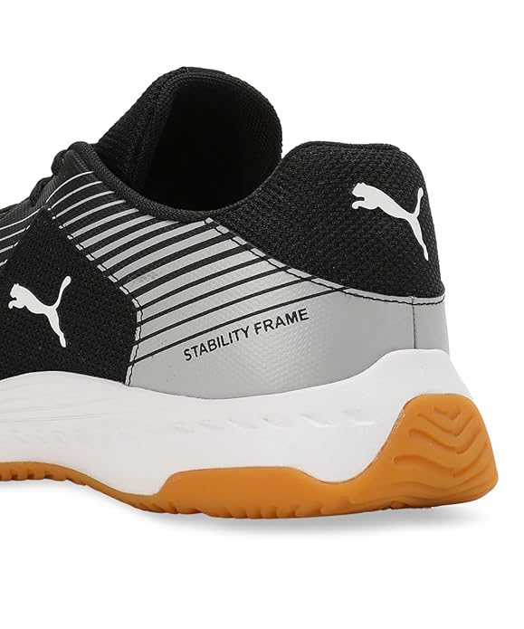 Puma Unisex Adult Badminton Smash Sprint Tennis Shoe (BLACK)