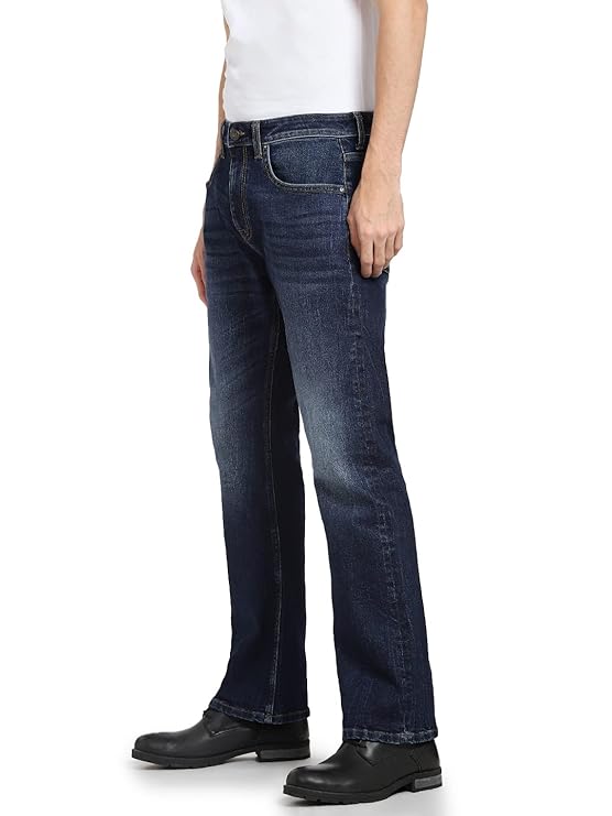 JACK & JONES Men Low Rise Bootcut Light Fade Jeans