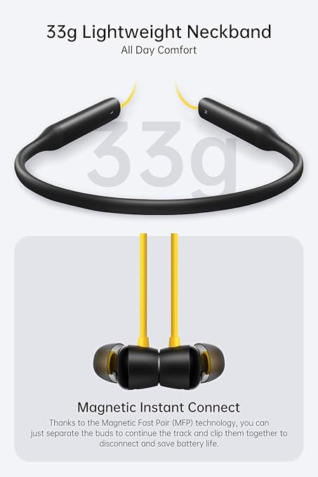 realme Buds Wireless Pro Bluetooth in Ear Earphones with Mic, Fast Charging & Up to 22Hrs Playtime (2 Color options)