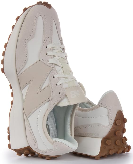 new balance Womens 327 Sneaker (White Pink)