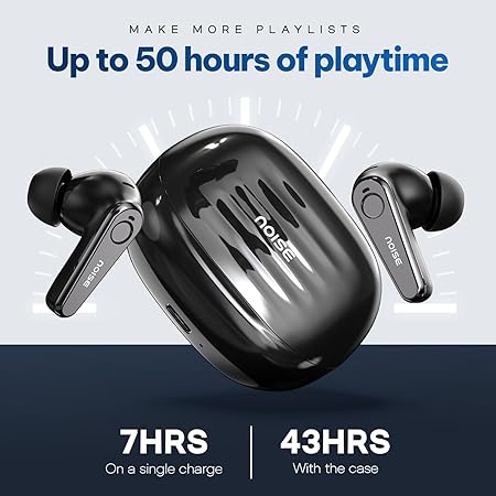 Noise Buds X Ultra in-Ear Truly Wireless Earbuds with Hybrid ANC (Up to 45dB), 50H of Playtime (4 Color options)