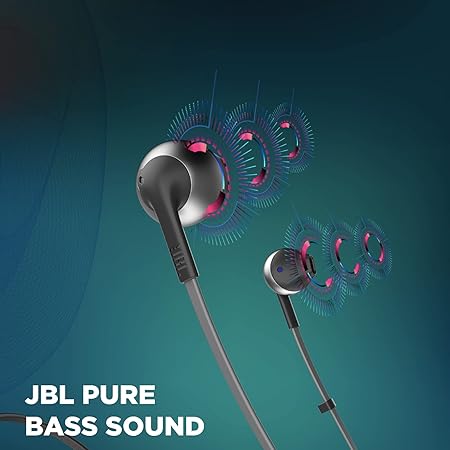 JBL T205BT by Harman Wireless Bluetooth in Ear Neckband Headphones with Mic (2 color options)