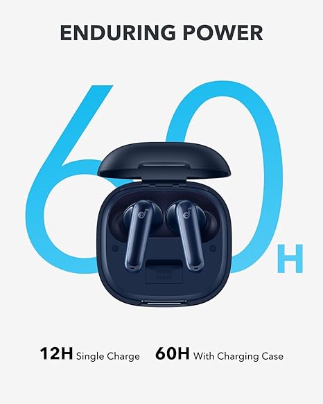 soundcore P40I by Anker,Noise Cancelling Wireless in Ear Earbuds, 60H Playtime,2-in-1 Case and Phone Stand (3 Color options)