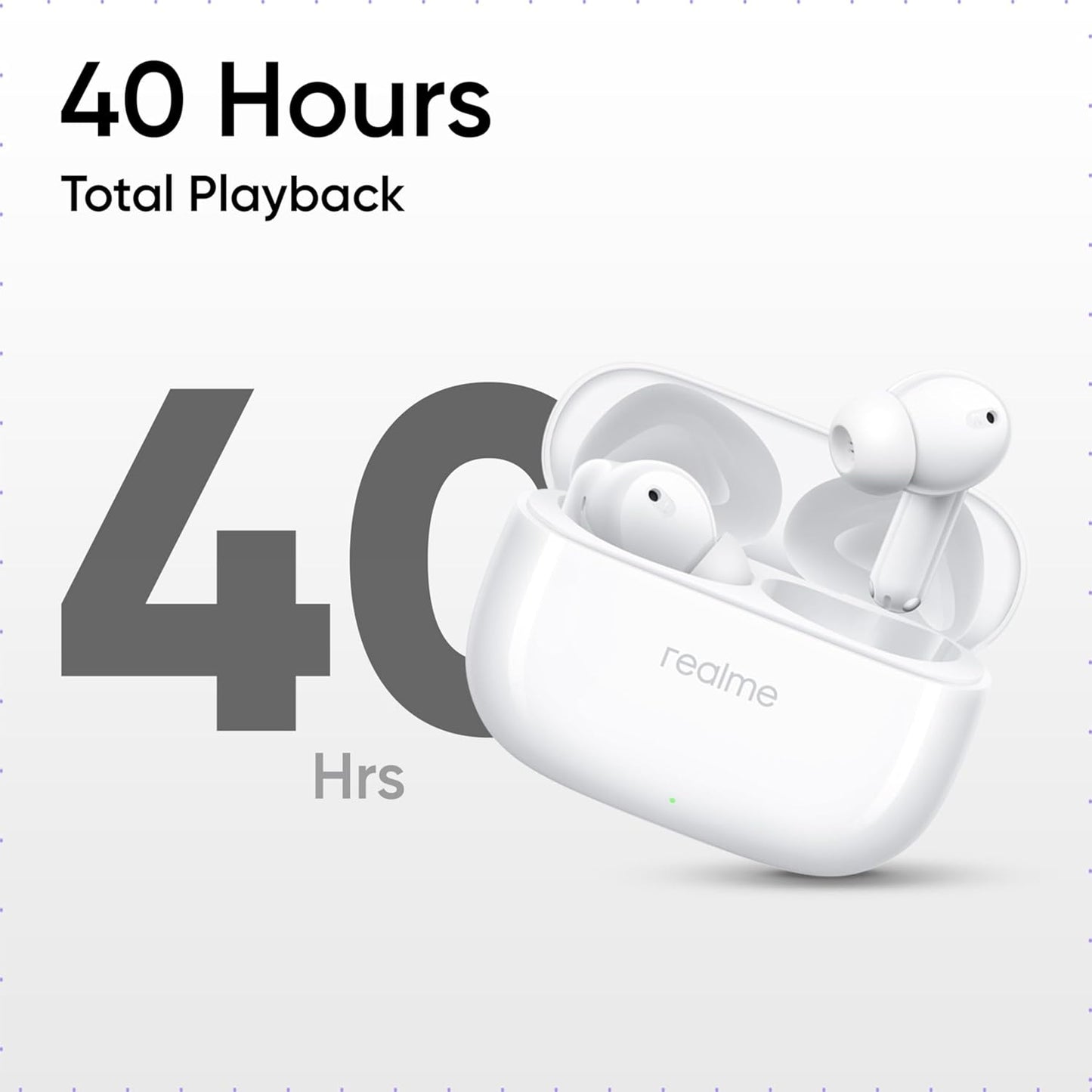 realme Buds T310 True Wireless in-Ear Earbuds with 46dB Hybrid ANC, Upto 40Hrs Battery and Fast Charging (3 Color options)