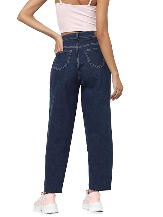 ONLY Women's High Rise Straight Jeans