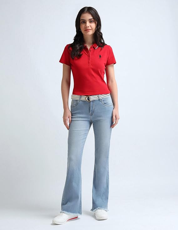 U.S. POLO ASSN. Women's Loose High Rise Jeans