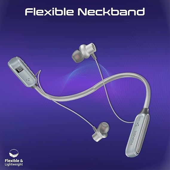 Promate Leap in Ear Neckband Earphones,Premium Dynamic Hd Sporty Neckband Earphones | 150H Playtime (2 color options)