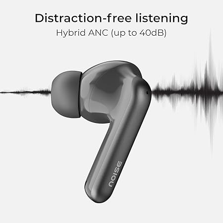 Noise Newly Launched Air Buds Pro 4 in-Ear True Wireless Earbuds, Hybrid ANC (Upto 40dB), 50H of Playtime (4 Color options)