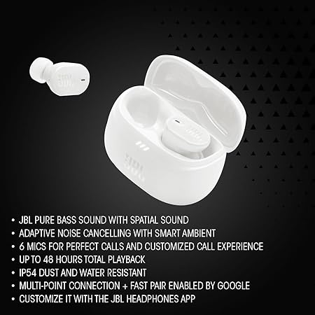 BL New Launch Tune Buds 2 TWS, ANC Earbuds,48Hr Playtime, 6 Mics for Clear Calls (3 Color options)