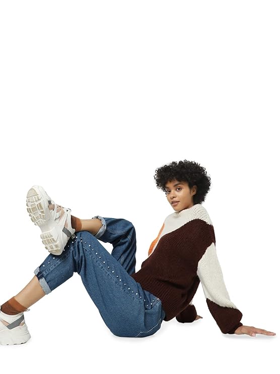 ONLY Women's Mid Rise Relaxed-Fit Mom Jeans | Boyfriend Jeans for Women