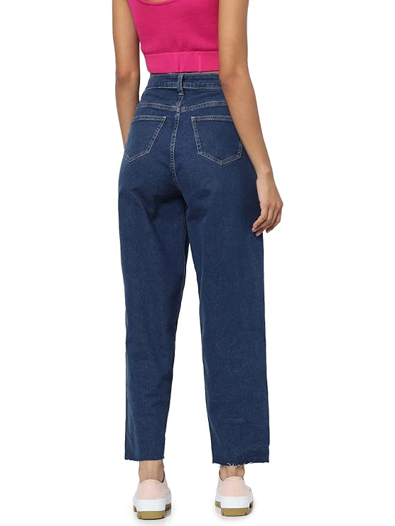 ONLY Women's High Rise Straight Jeans