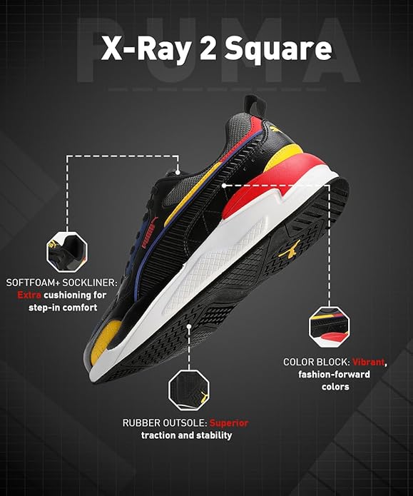 Puma Men XRay 2 Square Res Sneaker (GREY)
