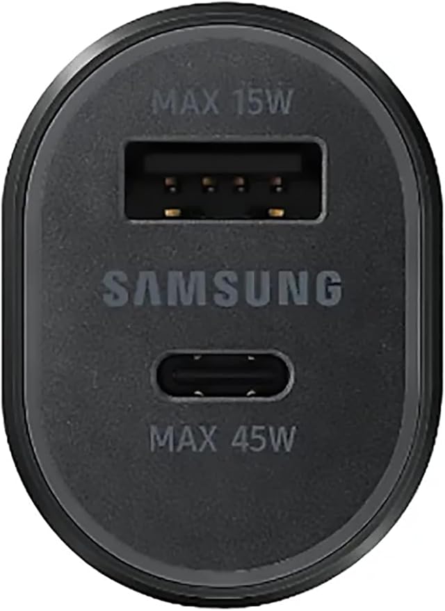 Samsung Ep-L5300Xbegww 15 W Dual Port Car Charger For Game Consoles, Tablets, Laptops With Usb Cable - Black