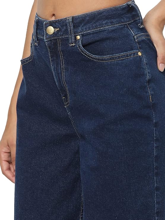 ONLY Women's High Rise Straight Jeans