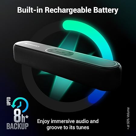 ZEBRONICS VITA BAR 201, Wireless Bluetooth Soundbar, 30 Watts, Upto 8 Hours Playback, BTv5.3 | USB | AUX (Black)