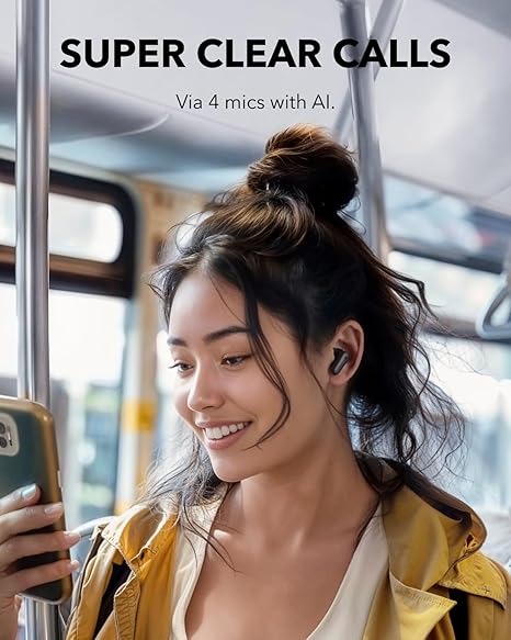 soundcore R50I NC by Anker Noise Cancelling in Ear Earbuds,Strong 42Db Adaptive Noise Cancelling,Powerful Bass,45H Playtime (5 Color options)
