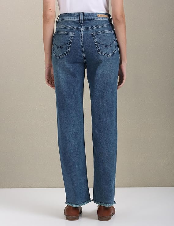 U.S. POLO ASSN. Women's Regular Fit High Rise Jeans