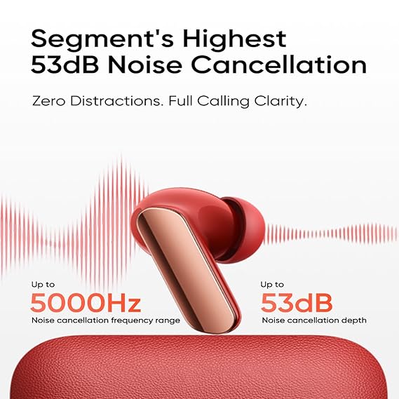 realme Buds Air 7 Pro with Ai Live Translation,11mm+6mm Dual-dac Driver,48 Hrs Playtime,53 dB ANC (4 Color options)