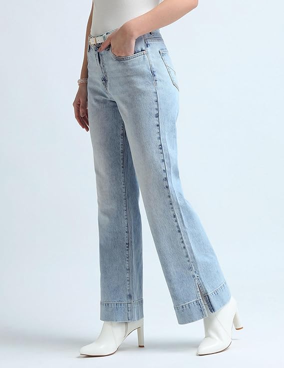 U.S. POLO ASSN. Women's Mid Rise Loose Jeans