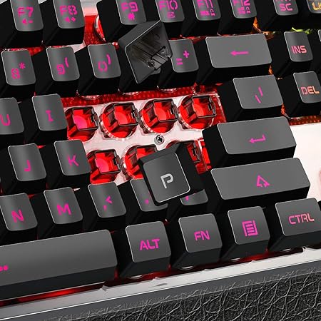 Gaming Keyboard and Mouse Combo, K1 LED Rainbow Backlit Keyboard with 104 Key Computer PC Gaming Keyboard for PC/Laptop