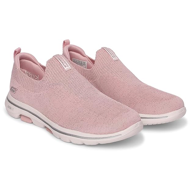 Skechers Women Go Walk 5 Starlit Walking Shoes (Pink)