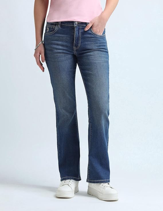 U.S. POLO ASSN. Women's Loose High Rise Jeans