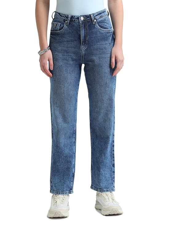 U.S. POLO ASSN. Women's Straight Fit High Rise Jeans