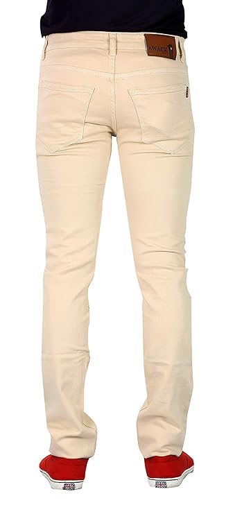 Basilio Cotton Knitted Fabric Stretchable Denim Regular Fit Mid Rise Jeans Pant for Men