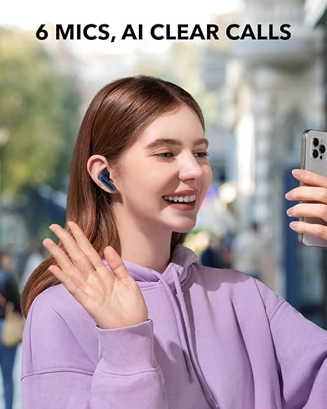 soundcore P40I by Anker,Noise Cancelling Wireless in Ear Earbuds, 60H Playtime,2-in-1 Case and Phone Stand (3 Color options)