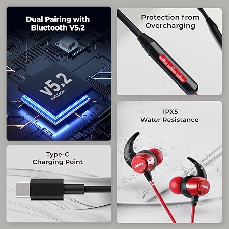 Defy Fuzionx Pro with 16 Hours Playback, Fast Charge, Low Latency, Enc Noise Cancellation, Quick Pair & Connect, Bt V5,2 (2 color options)