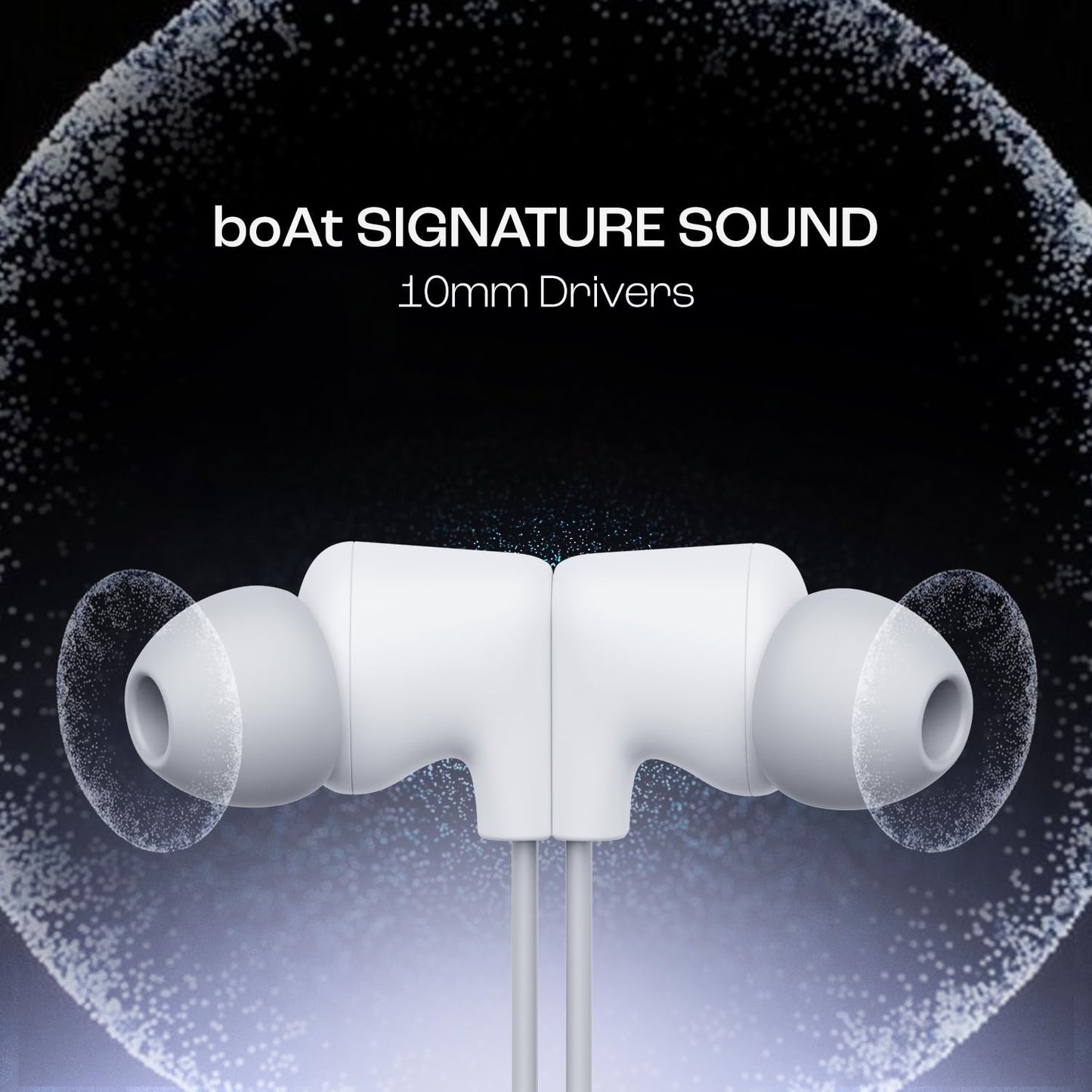 Boat Rockerz Trinity in Ear Earphones with 150H Playtime, Crystal Bionic Sound Powered by HiFi, IPX5 (3 color options)