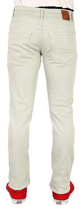 Basilio Cotton Knitted Fabric Stretchable Denim Regular Fit Mid Rise Jeans Pant for Men