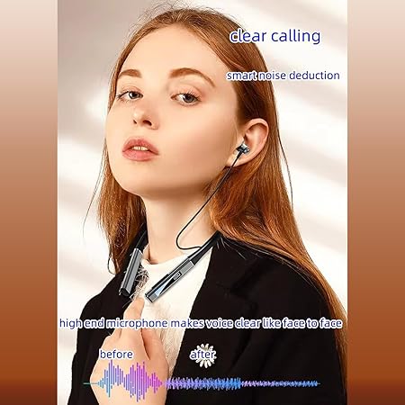 iFAST Digital Display Bluetooth 5.4 Wireless Neckband Earphone with Mic | Up to 100 Hours Music Playtime (3 color options)