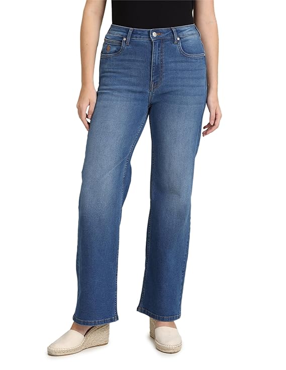U.S. POLO ASSN. Women's Regular Fit High Rise Jeans
