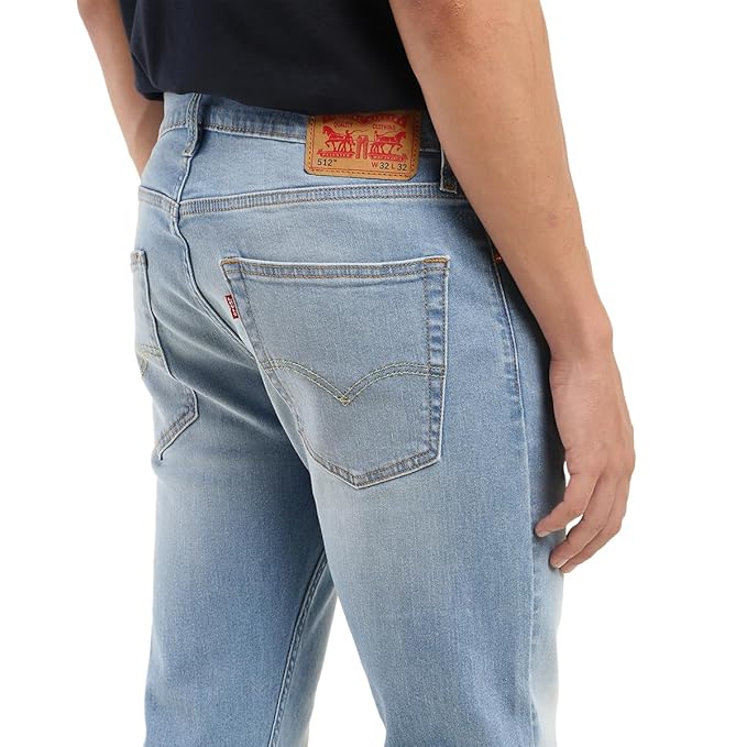 Levi's Men's 512 Slim Tapered Fit Mid Rise Blue Jeans