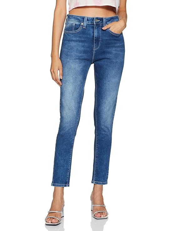 Pepe Jeans Women High Rise Regular Fit Jeans