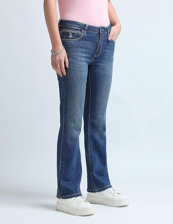 U.S. POLO ASSN. Women's Loose High Rise Jeans