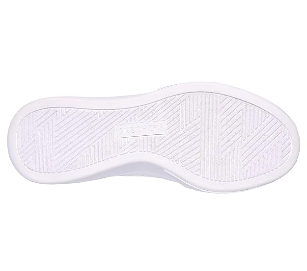 Skechers Women Bobs Geo New Aesthetics Lace Up Shoe (White Blue)