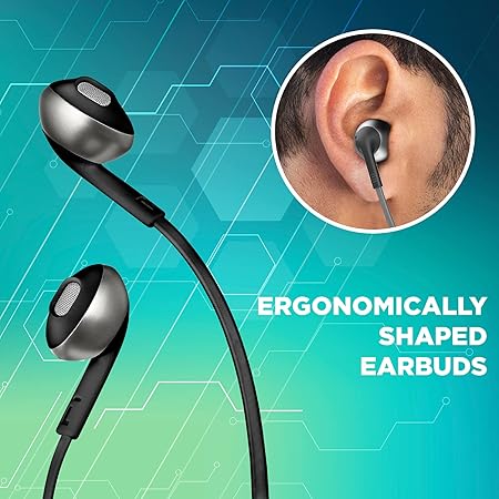 JBL T205BT by Harman Wireless Bluetooth in Ear Neckband Headphones with Mic (2 color options)