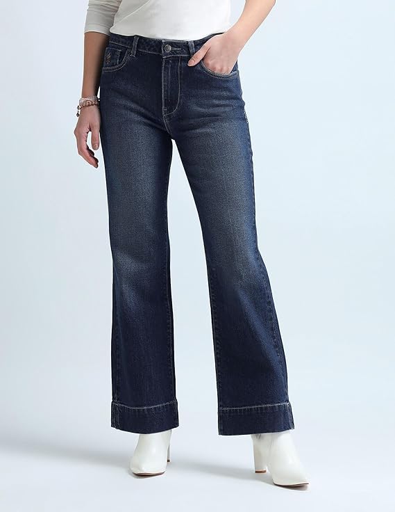 U.S. POLO ASSN. Women's Mid Rise Loose Jeans