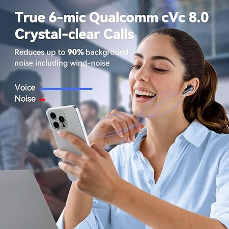 EarFun Air Pro 3 Noise Cancellation Earbuds ANC Wireless 2023 VGP Gold Award, 6 Mics CVC 8.0 ENC (3 Color options)