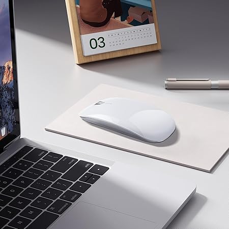 Offbeat - Atom Dual Bluetooth 5.1+5.1 & 2.4Ghz Wireless, Type-C Rechargeable Silent Click Mouse, Triple Device connectivity Windows, Mac, iOS, Android