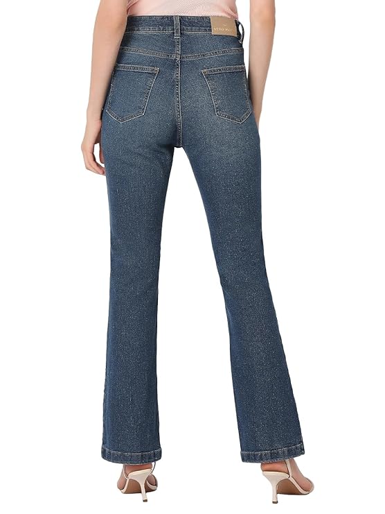 VERO MODA Women High Rise VM Petra BC HR AW24 Bootcut Light Fade Stretchable Jeans