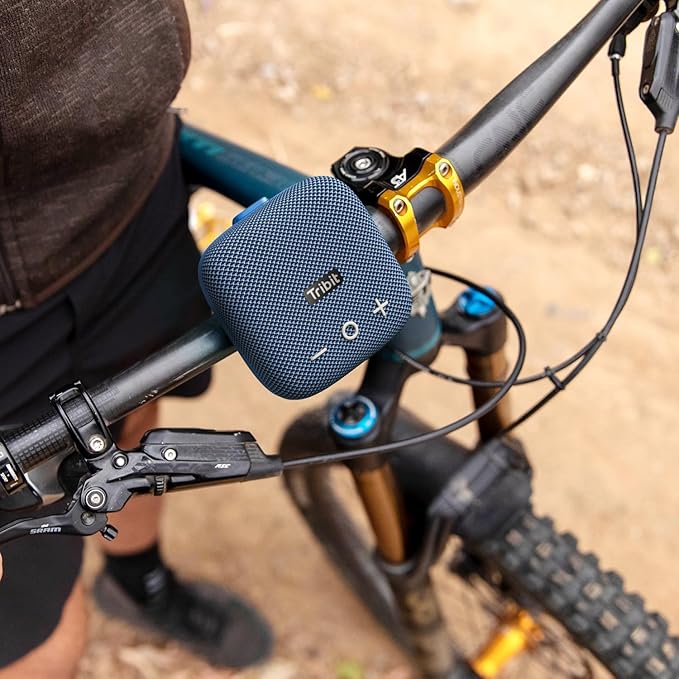 Tribit StormBox Micro 2 Portable Speaker: 90dB Loud Sound Deep Bass IP67 Waterproof Small Speaker Built-in Strap, 12H Playtime (2 color options)