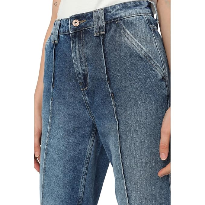 VERO MODA Cotton High Rise Straight Fit Women's Jeans