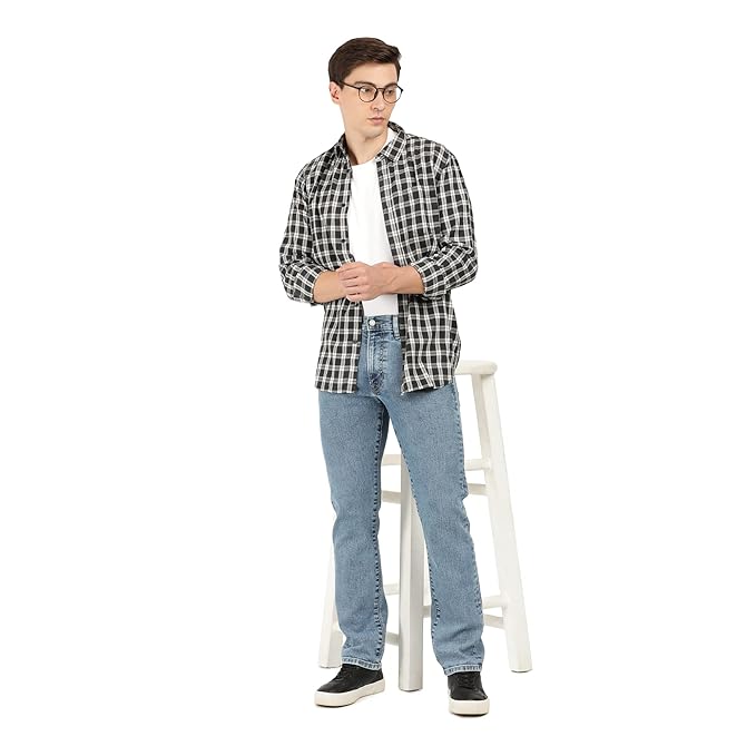 Everblue Men Solid Stretchable Blue Regular Fit Midrise Jeans