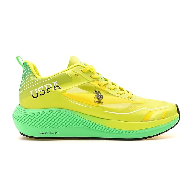 U.S. POLO ASSN. Men Lace Up Running Shoes (Green)