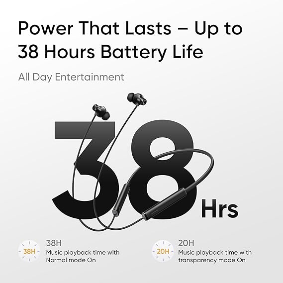 realme Buds Wireless 5 ANC in Ear Bluetooth Headphones,50dB ANC, Upto 38hrs Playback (3 Color options)